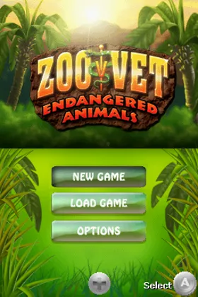 Zoo Vet - Endangered Animals (USA) screen shot title